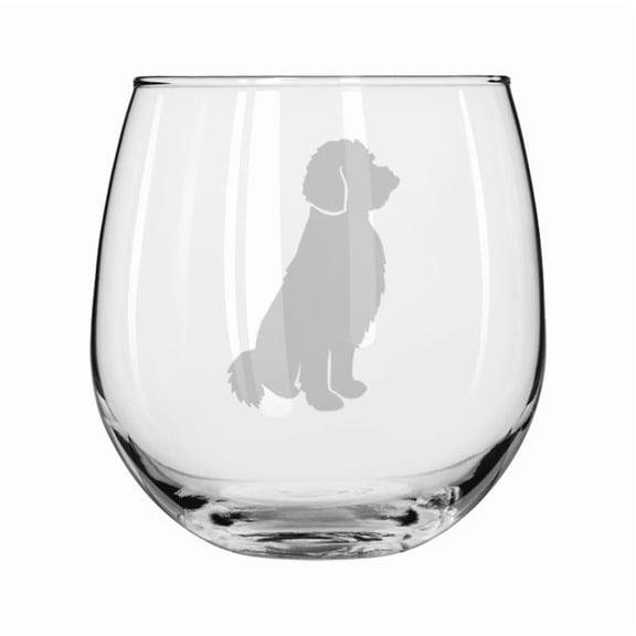 Wine Glass for Red or White Wine Gift Goldendoodle (16 oz Stemless)