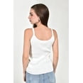 thumbnail image 3 of Top de tirantes con brillo /Juvenil, 0315 (Blanco) blanco M, 3 of 5