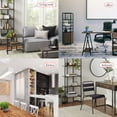 thumbnail image 4 of FDW 4-Shelf Bookcase Open Wall Mount Ladder Bookshelf with Industrial Metal Frame For Home Office Study, 60-inch, 4 of 7