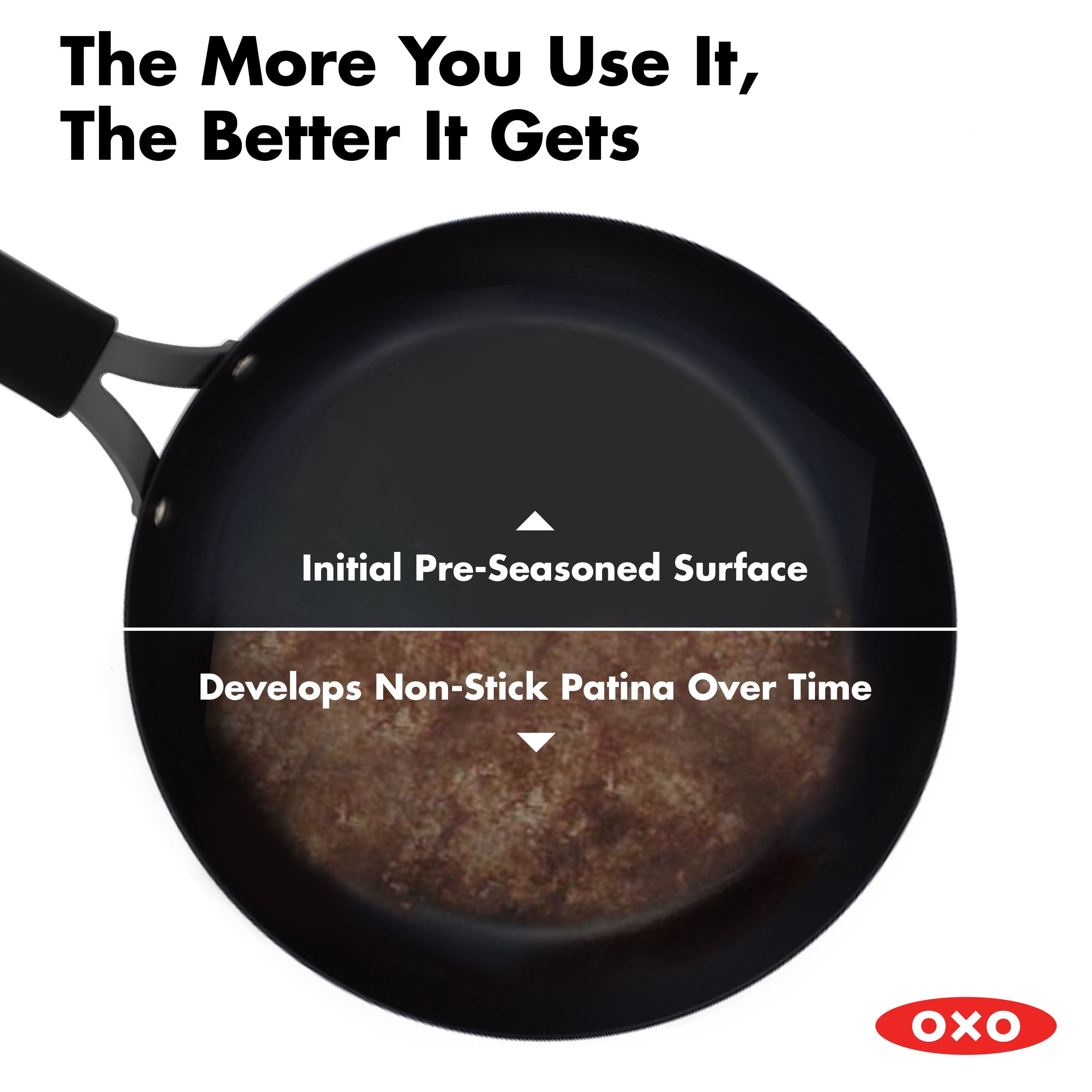 OXO Outdoor Carbon Steel Fry Pan with Removable Handle - 10