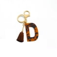 thumbnail image 3 of Acetate Leopard Keyring Leather Tassel Bracelet Women Wristlet Key Chain Jewelry, 3 of 9