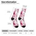 thumbnail image 2 of Disketp Peonies And Roses Unisex Crew Socks Lightweight Breathable Ventilation Ankle Socks, Mid-calf socks for Daily, 2 of 6