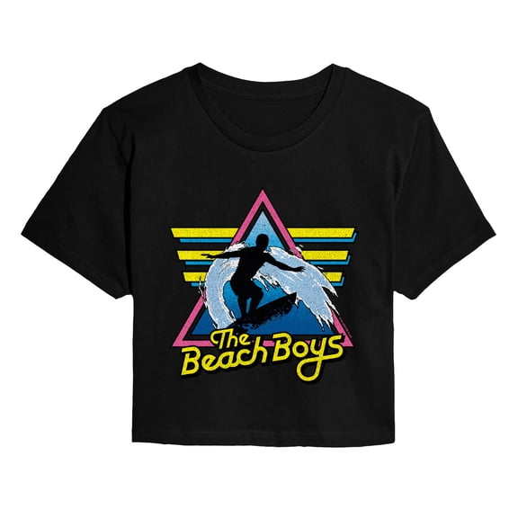 The Beach Boys - Retro Surf Cropped Graphic T-Shirt
