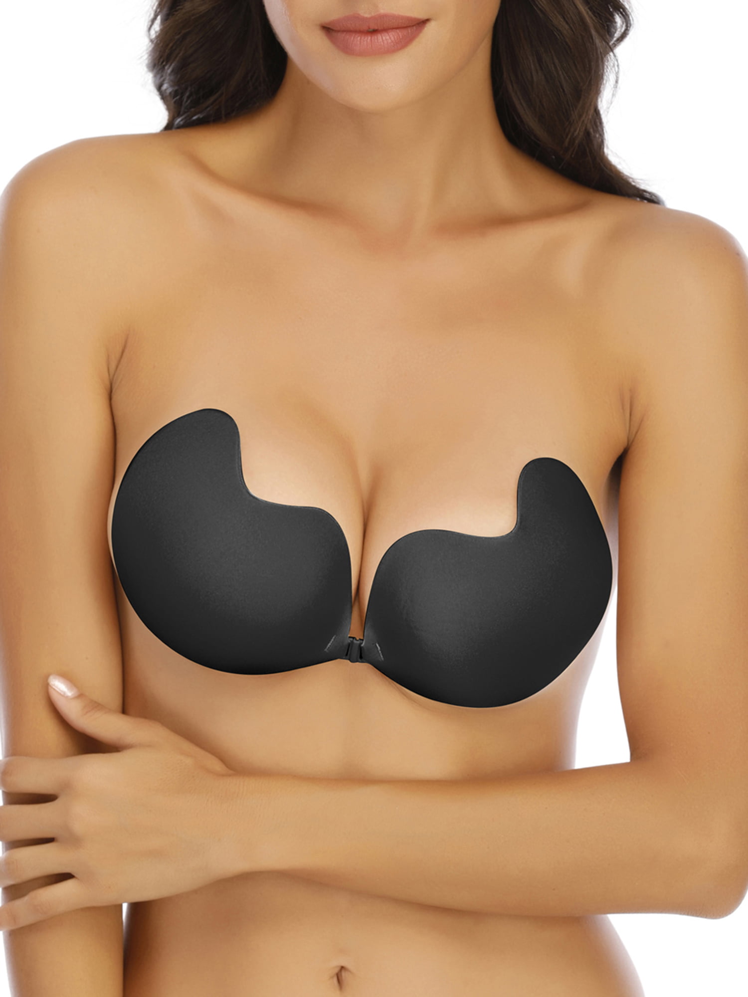 YouLoveIt Strapless Self Adhesive Bra for Women Push Up Invisible Silicone  Bras Silicone Nipple Covers Push Up Bra Sticker Strapless Backless