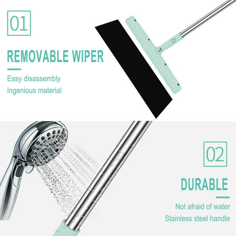Lingouzi Multi-purpose Magi_c Wiper Sweeping - Broom Bathroom Ash Non-stick  Hair Broom Wet and Dry Broom, for Bathroom Home