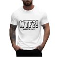 thumbnail image 1 of Mangas de Mano para Hombres, Cuello Redondo de Verano Ocio Impreso Superior, Moda Casual Manga Larga Poliéster, 1 of 1