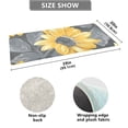thumbnail image 3 of Sunflowers and Leaves Bathroom Rug Non Slip Bathroom Mats Entry Door Soft Carpets for Kitchen Bedroom Living Room 39x20 inch, 3 of 7