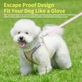 thumbnail image 3 of Dog Harness for Small Medium Sized Dogs No Pull, Puppy Harness and Leash Set, Step in Dog Harness for Walking, Running, Training, Small Dog Vest (Pink, XS), 3 of 7