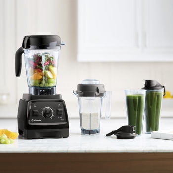 Vitamix 7500 Blender Super Package, with 32oz Dry Grains Jar and 2- 20oz To-Go Cups (Black)