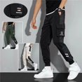thumbnail image 3 of Pantalones casuales para hombre y mujer, ropa de calle clásica, cintas Harem, pantalones de Jogging, ajustados con pantalones Cargo múltiples bolsillos, Primavera, 3 of 4