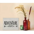 thumbnail image 2 of Adventure Awaits Canvas Wall Art Prints Artwork Signs Framed for Campsite Porch Wall Decor Home Room RV Decor, 14X11 inch,Camper Camping Lovers Adventurers Gifts, 2 of 3
