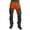 Orange, variant on Men's Hiking Cargo Pants, Two-Tone Color Block Multiple Pockets with Zipper Closure Casual Work Pants, Utility Design for Outdoor Activities and Street Style Purple XXL