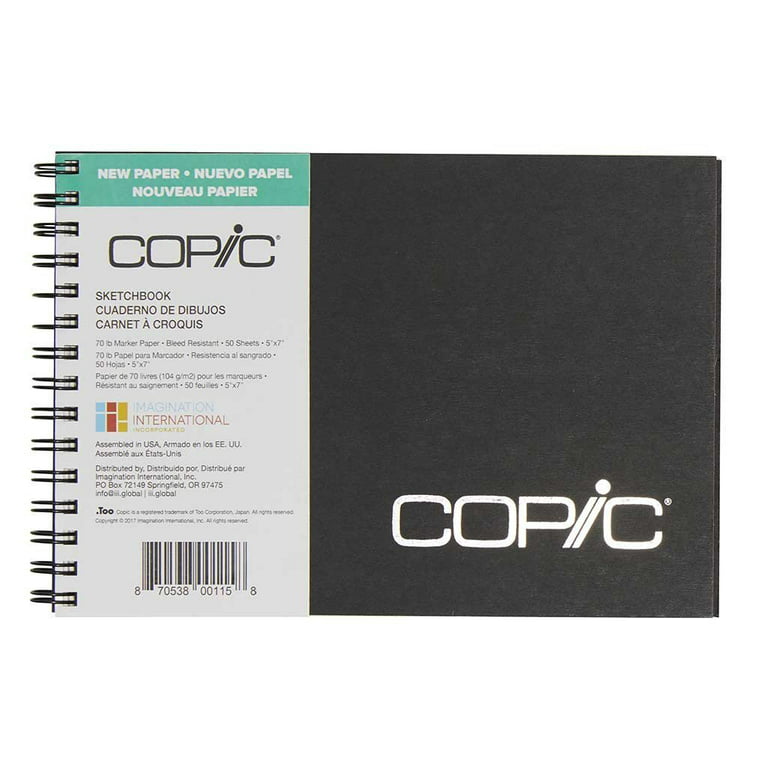 Copic Copic Sketchbooks, 7'' x 10'' - 50 Shts./Bk. Wire Bound - MICA Store