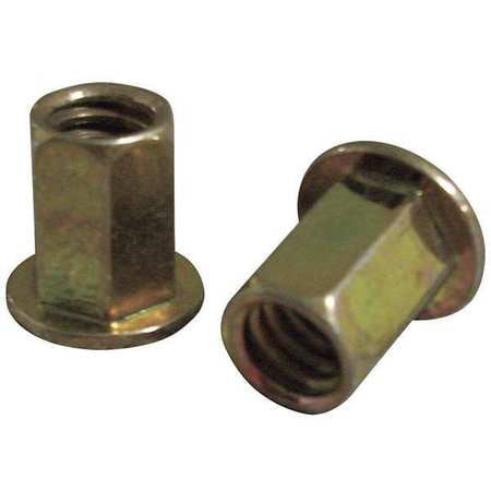 

Rivet Nut Hex Steel Clear Trivalent PK25