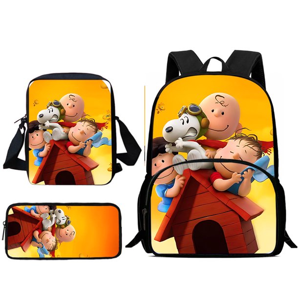 Juego de 3 piezas de dibujos animados para niños y niñas, mochilas escolares de gran capacidad, bolso de hombro, estuche para lápices, el mejor regalo