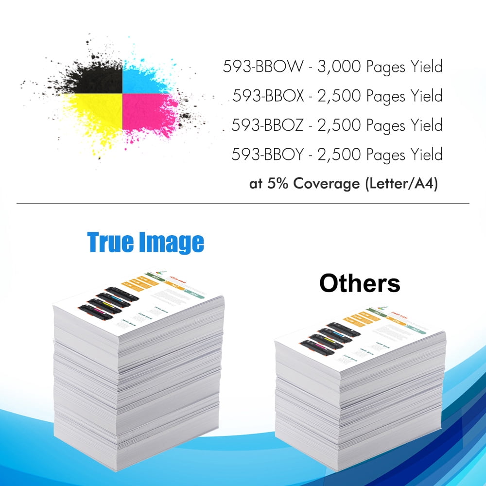 True Image 10-Pack Compatible Toner Cartridge For Dell 593-BBOW Work - View #3