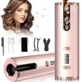 thumbnail image 3 of Duomishu LED Cordless Auto Hair Curler Wireless Automatic Curling Iron Set Portable USB Rotating Ceramic Barrel 34W Curling Wand 6 Temp & Timer, 3 of 10