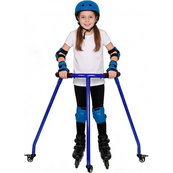 Skate Trainer Adjustable Beginner Training Aid for Kids Adults Blue