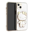 thumbnail image 2 of Fundas de teléfono Hello Cat con espejo interior para iphone 11, 13, 12, 14, 15 Pro Max, XR, XS, 7, 8 P, SE2020, funda trasera suave con soporte para teléfono, 2 of 4