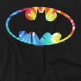 thumbnail image 2 of Batman T-Shirt Tie Dye Batman Logo Unisex Graphic Tee For Men & Women, 2 of 7