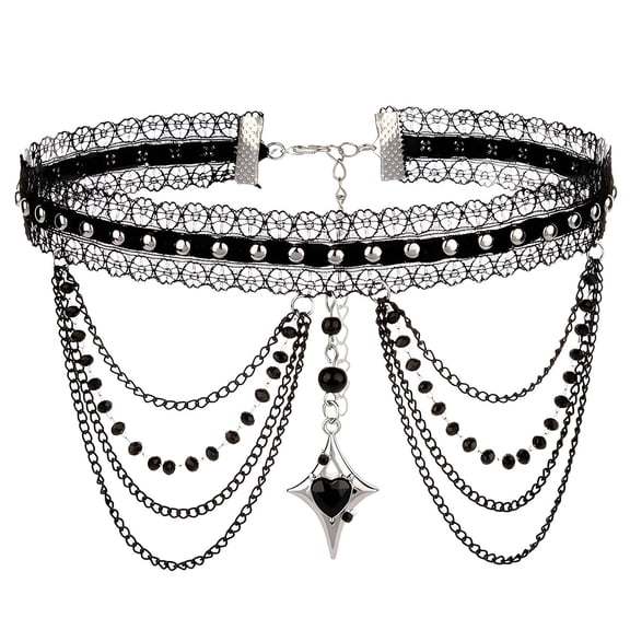 DESIGNICE 2026 New Goth Accessories,Punk Bold Gothic Spirit Goth Jewelry,Dark Edge Demon Touch Gothic Valentines Day Gifts
