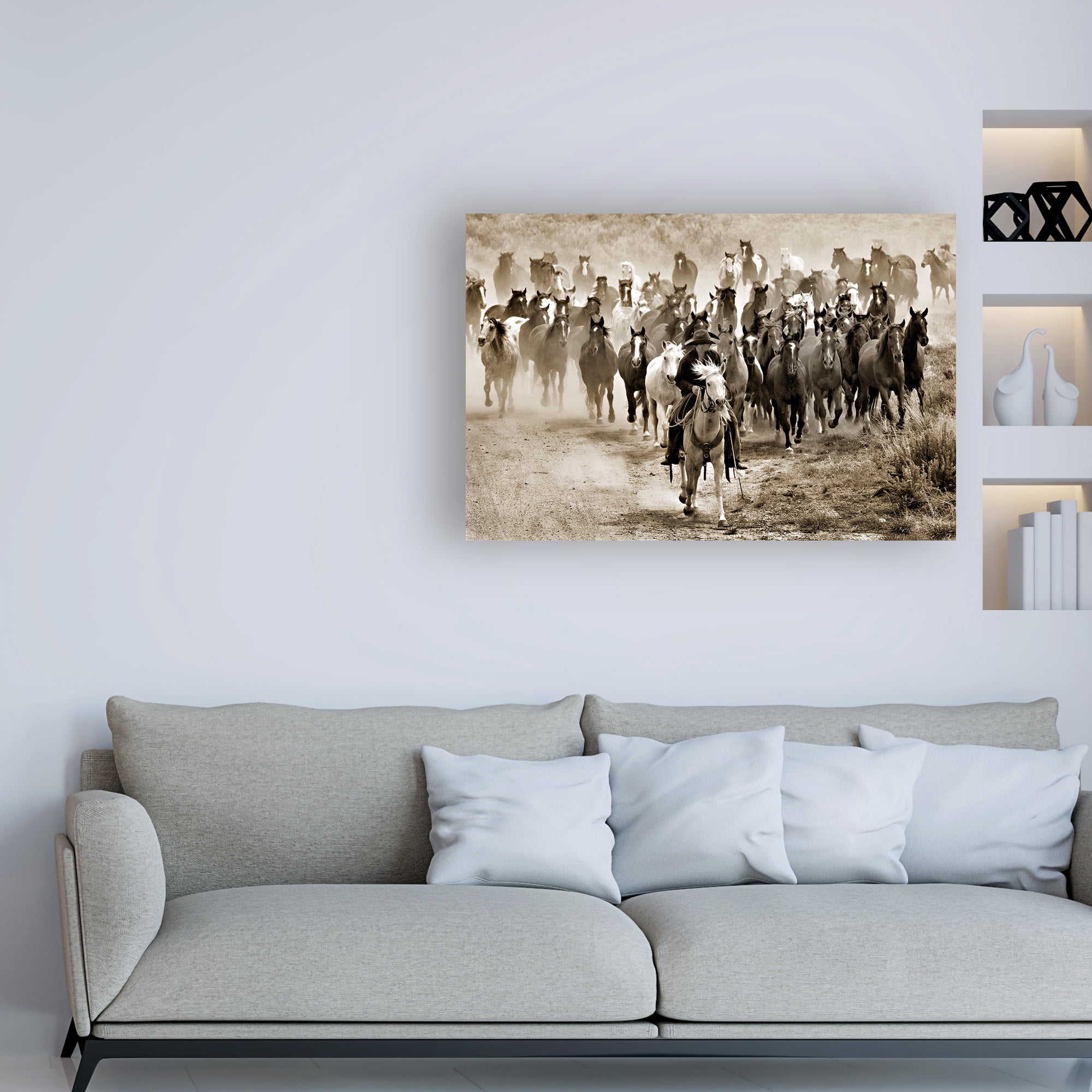 Trademark Fine Art 'Heading Home Horse' Canvas Art by Lisa Dearin