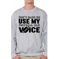 thumbnail image 1 of Awkward Styles Men's Don`t Make Me Use My Football Dad Voice Funny Graphic Sweatshirt Tops Father's Day, 1 of 4