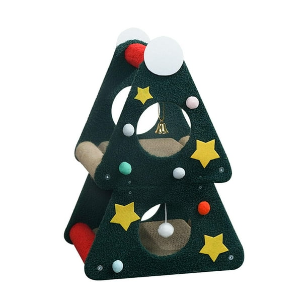 Rascador para gatos jinwen casa de interior árbol de Navidad