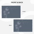 thumbnail image 4 of Placemats Set of 4 / 6, White Dandelion Placemats for Dining Table Indoor/Outdoors Heat Resistant Washable Placemats 18" x 12", 4 of 8