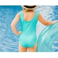 thumbnail image 4 of Girls UPF 50+ One-Piece Ruffle Front Swimsuit | Black, 4 of 6