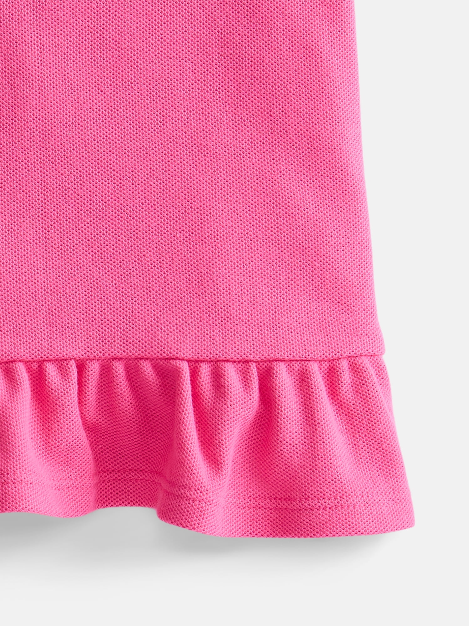 Wonder Nation Girls Peplum Polo Shirt with Short Sleeves, Sizes 4-18 & Plus