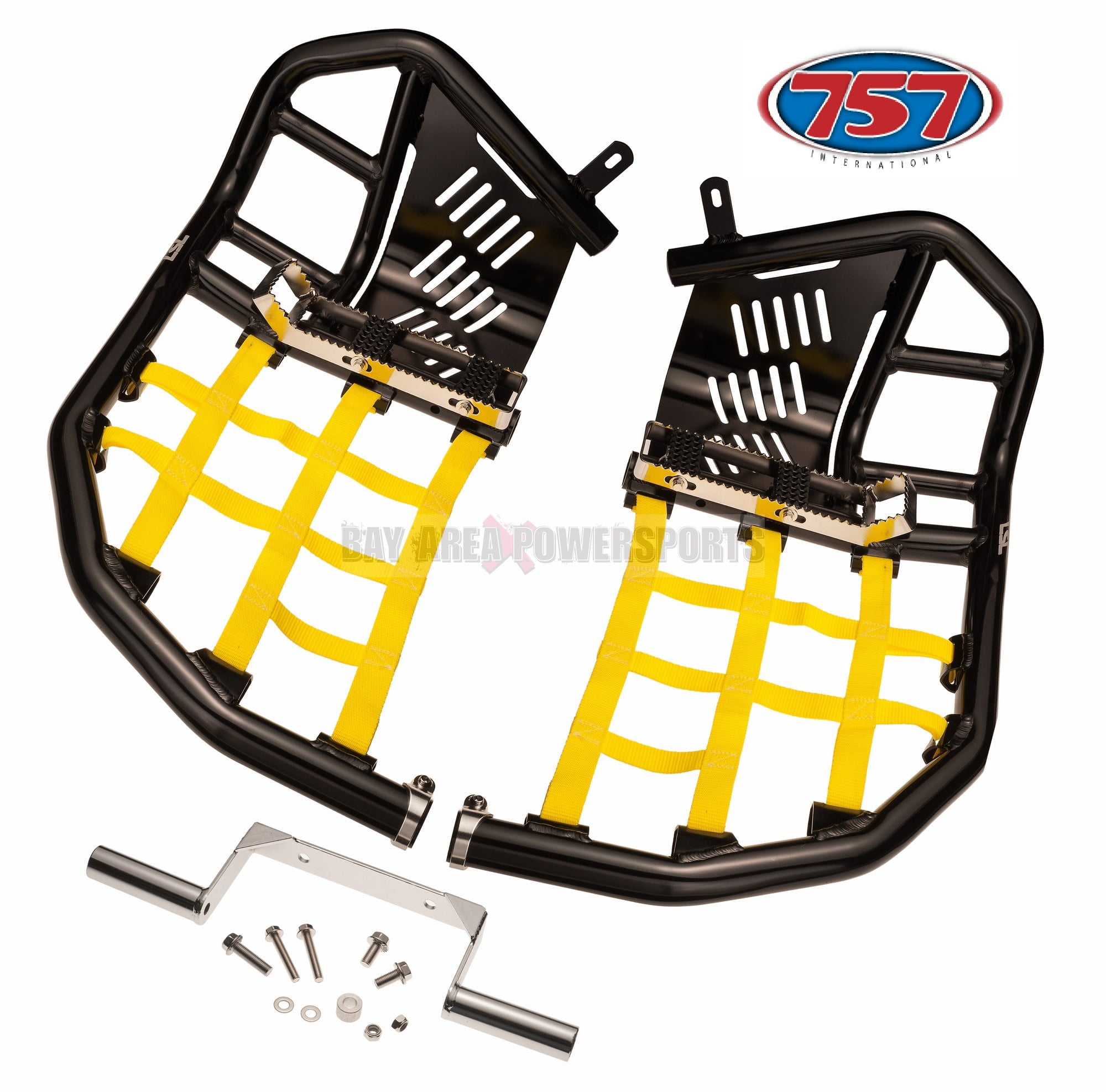 Yamaha Banshee 350 Nerf Bars With Foot Pegs Heel Guards Black Bars