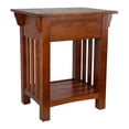thumbnail image 6 of Leick Home 8222 Mission Impeccable End Table with Drawer, Made with Solid Wood, Side Table for Living Room, Bedroom, Medium Oak Finish Nightstand Table, 6 of 11