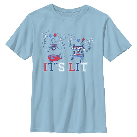 Boys SpongeBob SquarePants American Celebration Friends T Shirt