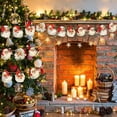 thumbnail image 7 of 6 Pack, Vintage Santa Claus Wooden Hanging Signs with Jute Twine, Retro Christmas Tree Ornaments, Rustic Farmhouse Wall Decor for Living Room Fireplace Mantel, Holiday Decorations, 7 of 7