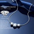 thumbnail image 4 of Collar SIGALIT Curve Trilogy en plata de ley con moissanita, 4 of 8