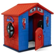 Marvel Spider-Man Plastic Indoor/Outdoor Playhouse with Easy Assembly by Delta Children, Blue/Red
