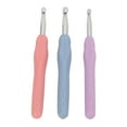 thumbnail image 4 of Crochet Hook, Plastic Aluminum Small Portable Multi Colored Crochet Hook Set With Marker Buckle For DIY Crafts, 4 of 8