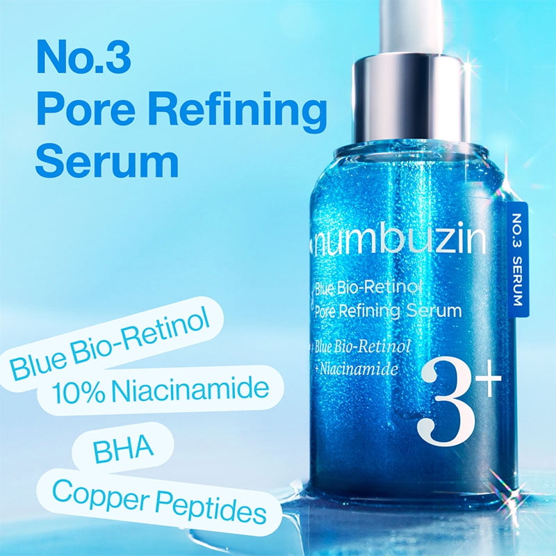 numbuzin No.3 Blue Bio-Retinol Pore Refining Serum 30ml - Walmart.ca