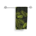 thumbnail image 6 of Wukai Tropical Palm Leaves Fern Leaf Lightweight, Quick-Drying Microfiber Towels - Soft and Absorbent for Fitness, Sports, Yoga, Travel, Gym - 2 Pack, Dark Grey, 6 of 8