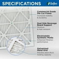 thumbnail image 5 of 20x25x4 MERV 13 Pleated AC Furnace Air Filters by Glasfloss Industries. 4 Pack, 5 of 5