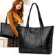 thumbnail image 1 of Bolso retro de piel de cocodrilo para mujer Bolso de compras de hombro de gran capacidad, 1 of 9