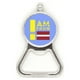 thumbnail image 1 of Soy de Letonia Acero inoxidable Metal cerveza tapa sacacorchos, 1 of 3