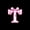 Black Pink T, variant on Erosebridal Floral Bow Letter T Twin Sheet Sets for Girls, Pink Initial Ribbon Bedding, 3pcs