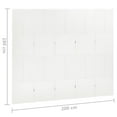 thumbnail image 4 of vidaXL 5-Panel Room Divider White 200x180 cm Steel, 4 of 4
