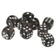 thumbnail image 4 of Paquete De 10 Dados Acrílicos D6 De Seis Caras Para Juegos De Mesa D&D TRPG, Juguetes Negros Sunnimix Juego de roles de dados de seis caras, 4 of 7