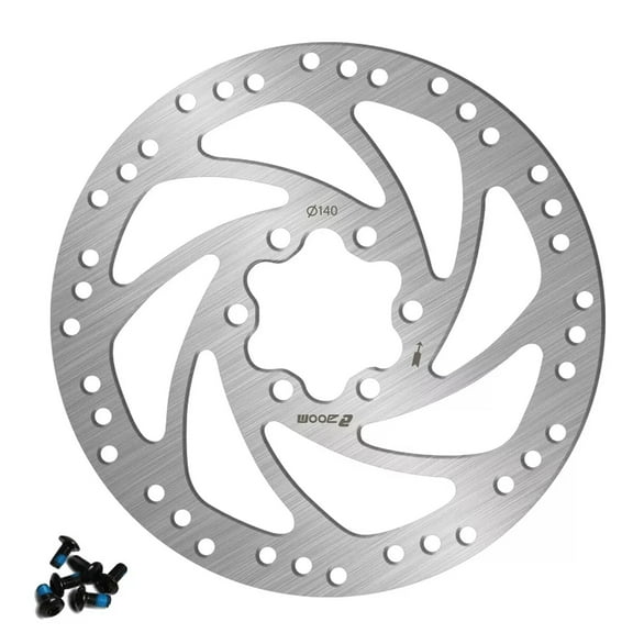 BUCKLOS 140 mm/160 mm /180 mm/203 mm Bike Disc Brake Rotor with 6 Bolts, Bicycle Brakes Stainless Steel Rotors with M5 Screws, fit Mountain Bike, Road Bikes, BMX, MTB, Opposite Hole Distance 44mm