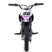 HOVERHEART Mini Motorized Dirt Bikes 500W, 15 MPH Top Speed, Dual Suspension(Purple)