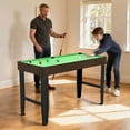 thumbnail image 2 of Soozier 55" Mini Pool Table, Billiard Table Set for Kids and Adults, Green, 2 of 10