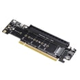 thumbnail image 1 of PCIE 4.0 Carte de Riser d'Expansion de Diviseur de Canal 8 + 4 + 4hyper Ultra Quad VROC M.2 NVMe Carte de Riser d'Expansion de Port, 1 of 6